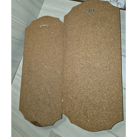 Vintage 70s Brass Wood Cattail Wall Plaques Set Of 2 Mid Century Modern - Picture 11 of 11